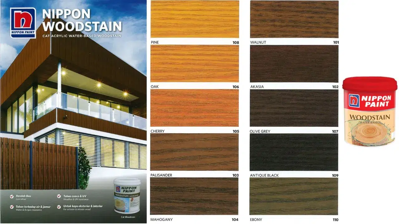 Warna Cat Pernis Kayu Nippont Paint Woodstain