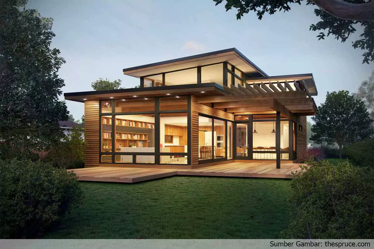 Arsitektur Rumah Dengan Gaya Modern Contemporary