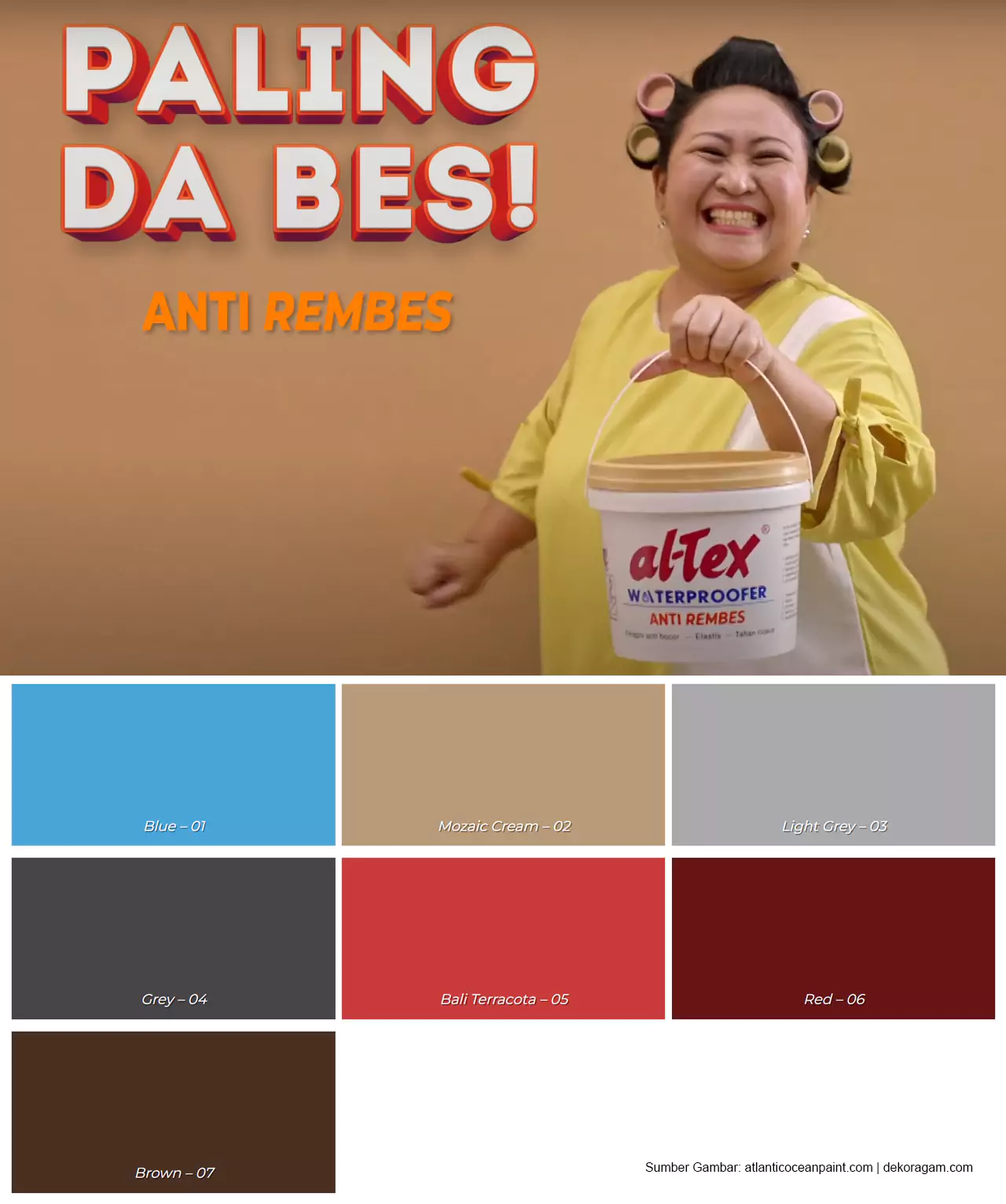 Katalog Warna Cat Tembok Anti Bocor Dan Jamur Altex Waterproff Anti Rembes