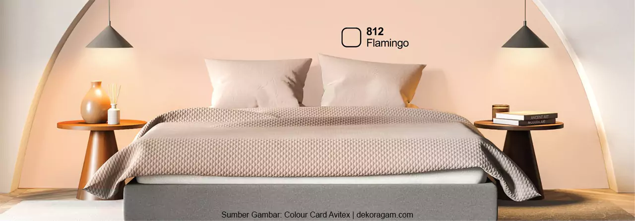 Warna Flamingo Cat Avitex Untuk Kamar Tidur