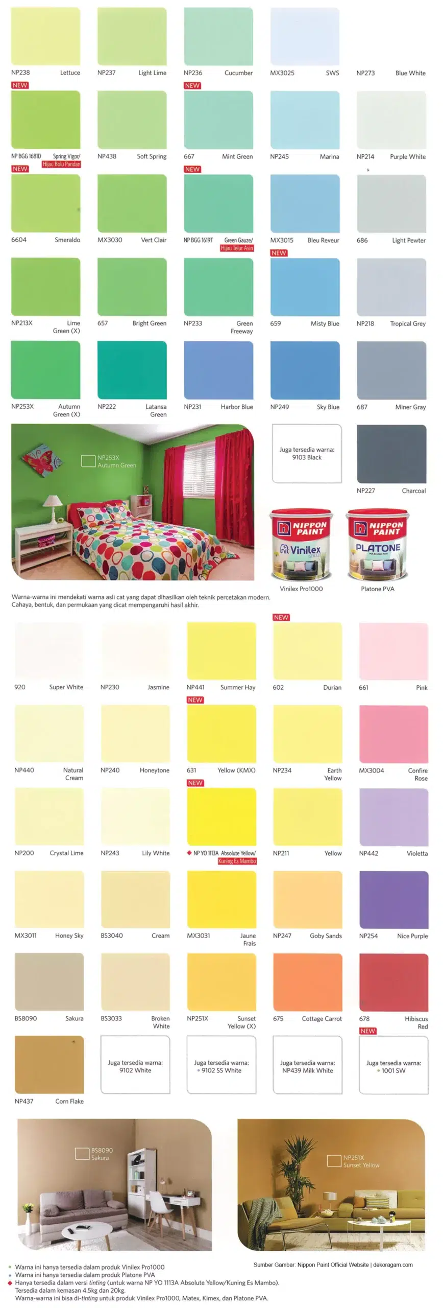 7 Katalog Warna Cat Interior Nippon Paint Untuk Ruang Tamu