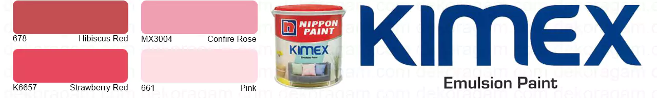 Cat Nippon Paint Kimex Warna Merah