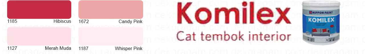 Cat Nippon Paint Komilex Warna Merah