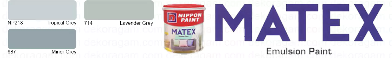 Cat Nippon Paint Matex Warna Abu Grey