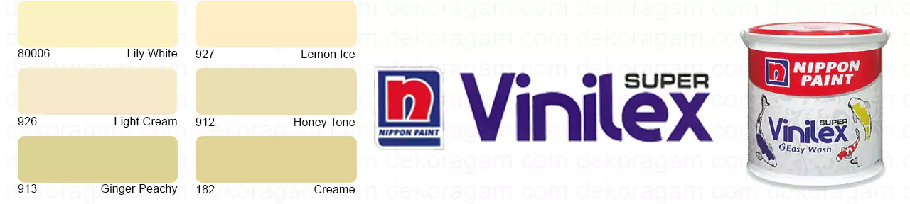 Cat Nippon Paint Vinilex Super Warna Cream