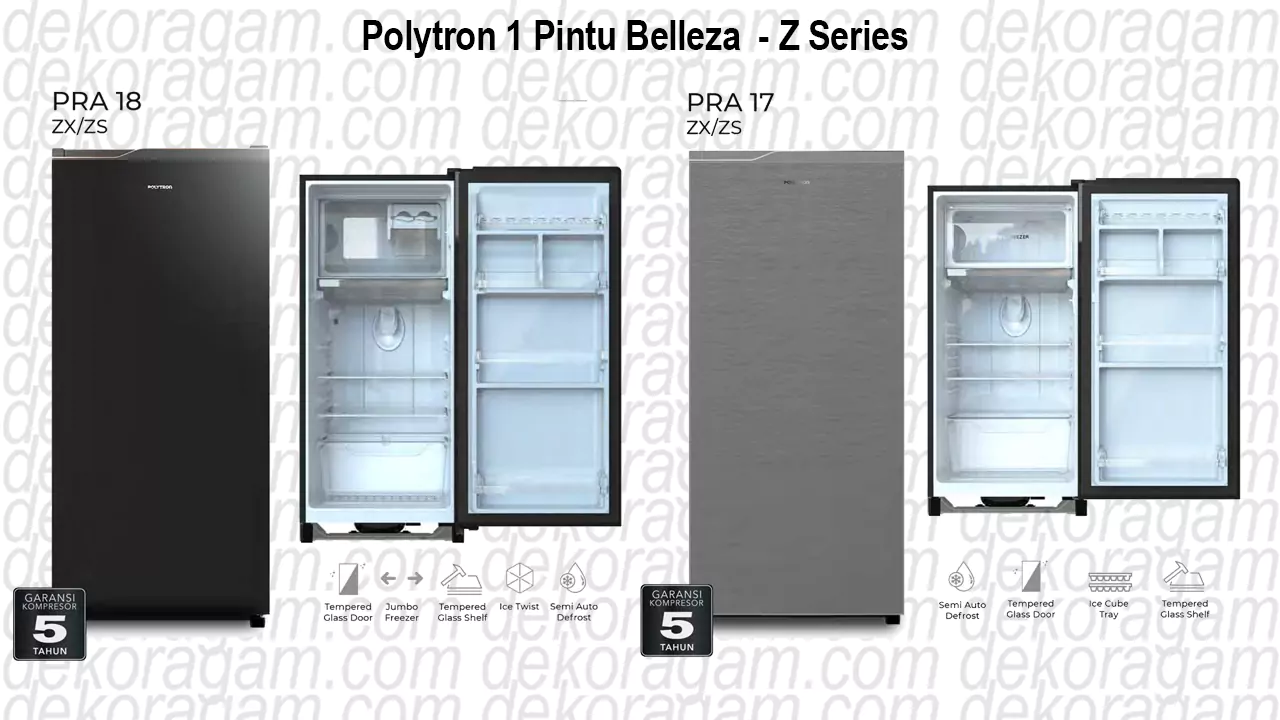 Kulkas Polytron Belleza 1 Pintu Z Series