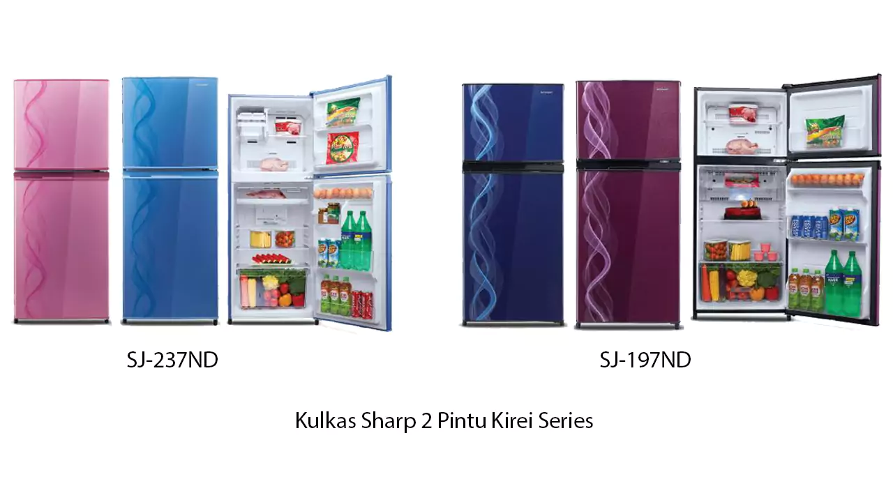 Kulkas Sharp 2 Pintu Kirei Series