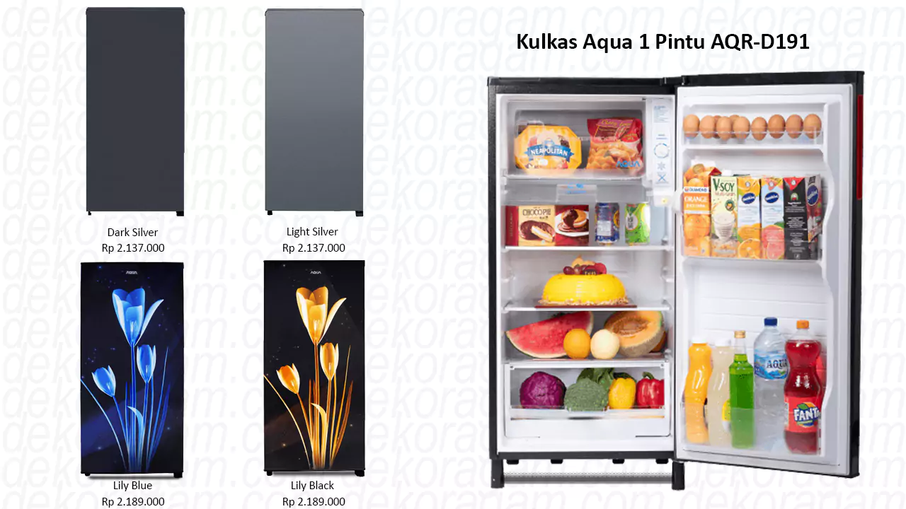 Kulkas Aqua 1 Pintu Aqr D191