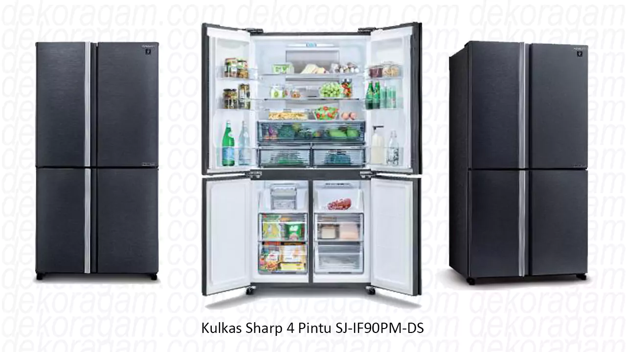 Kulkas Sharp 4 Pintu Sj If90pm Ds