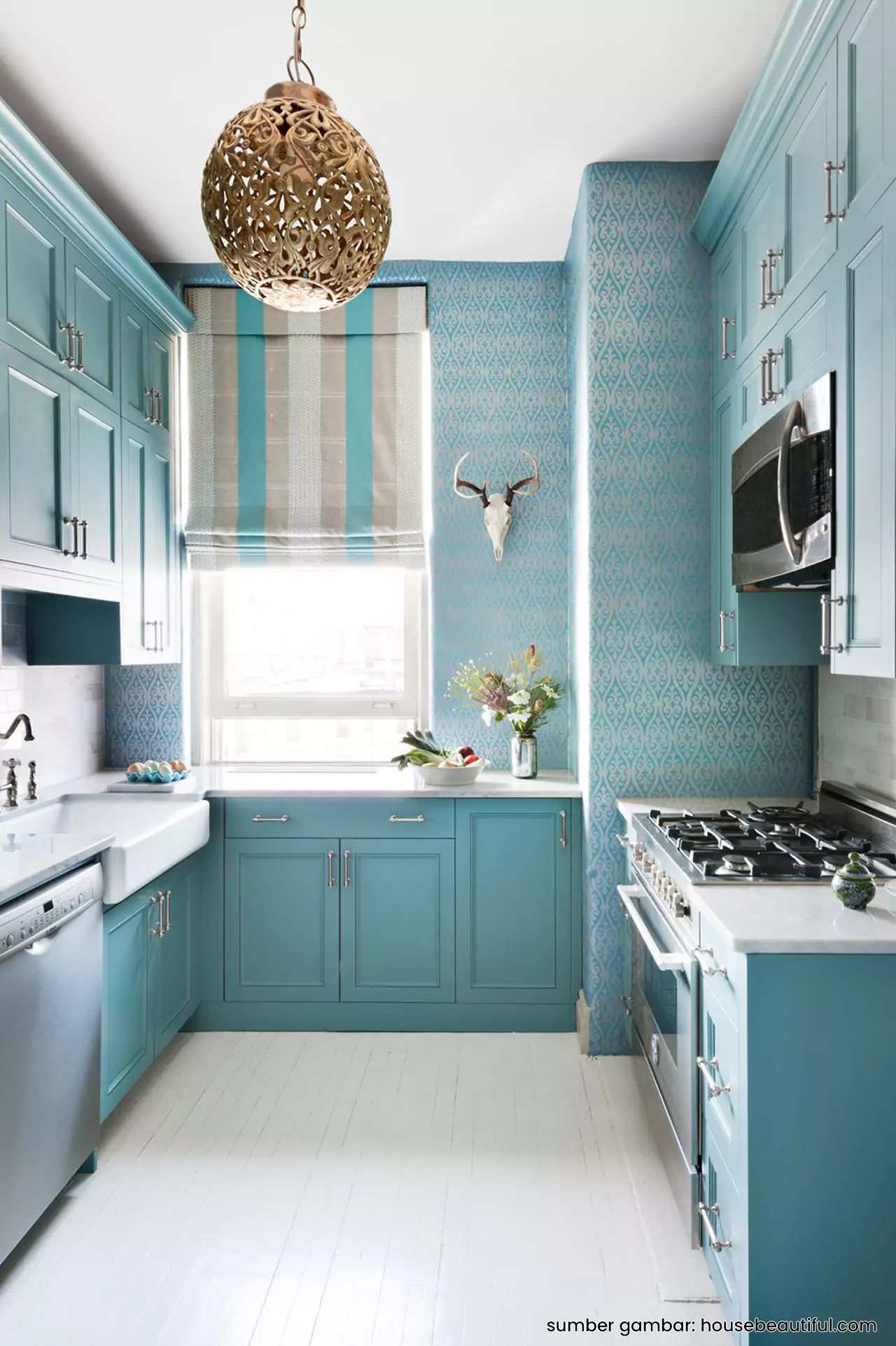 Dapur Kecil Warna Biru Muda