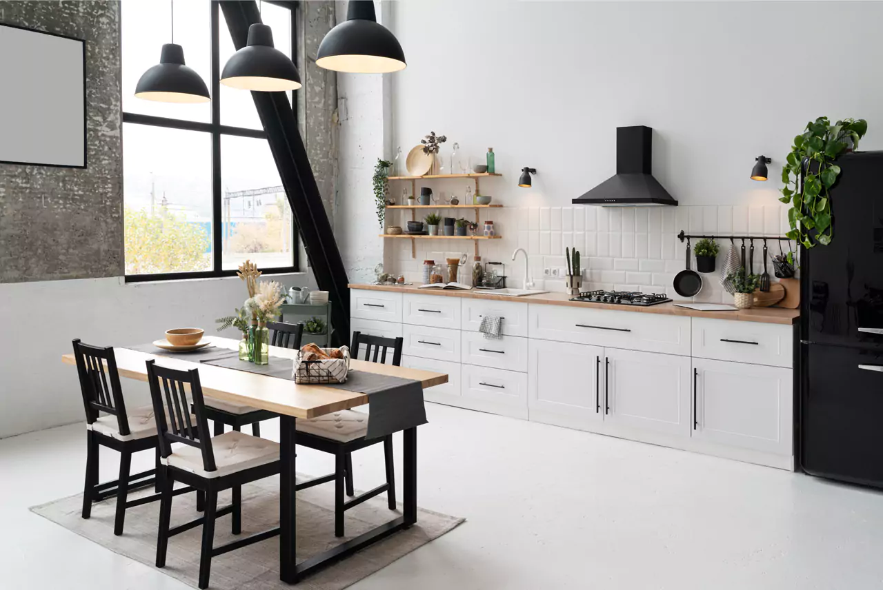 Dapur Kecil Warna Monochrome