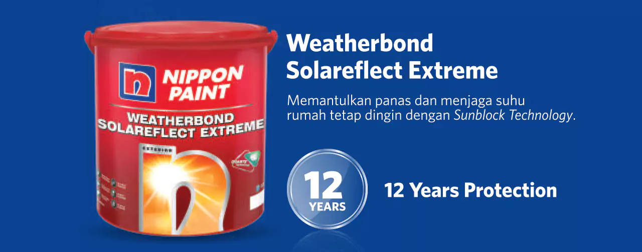 Nippon Weatherbond Solareflect Extreme Cat Tembok Peredam Panas Matahari