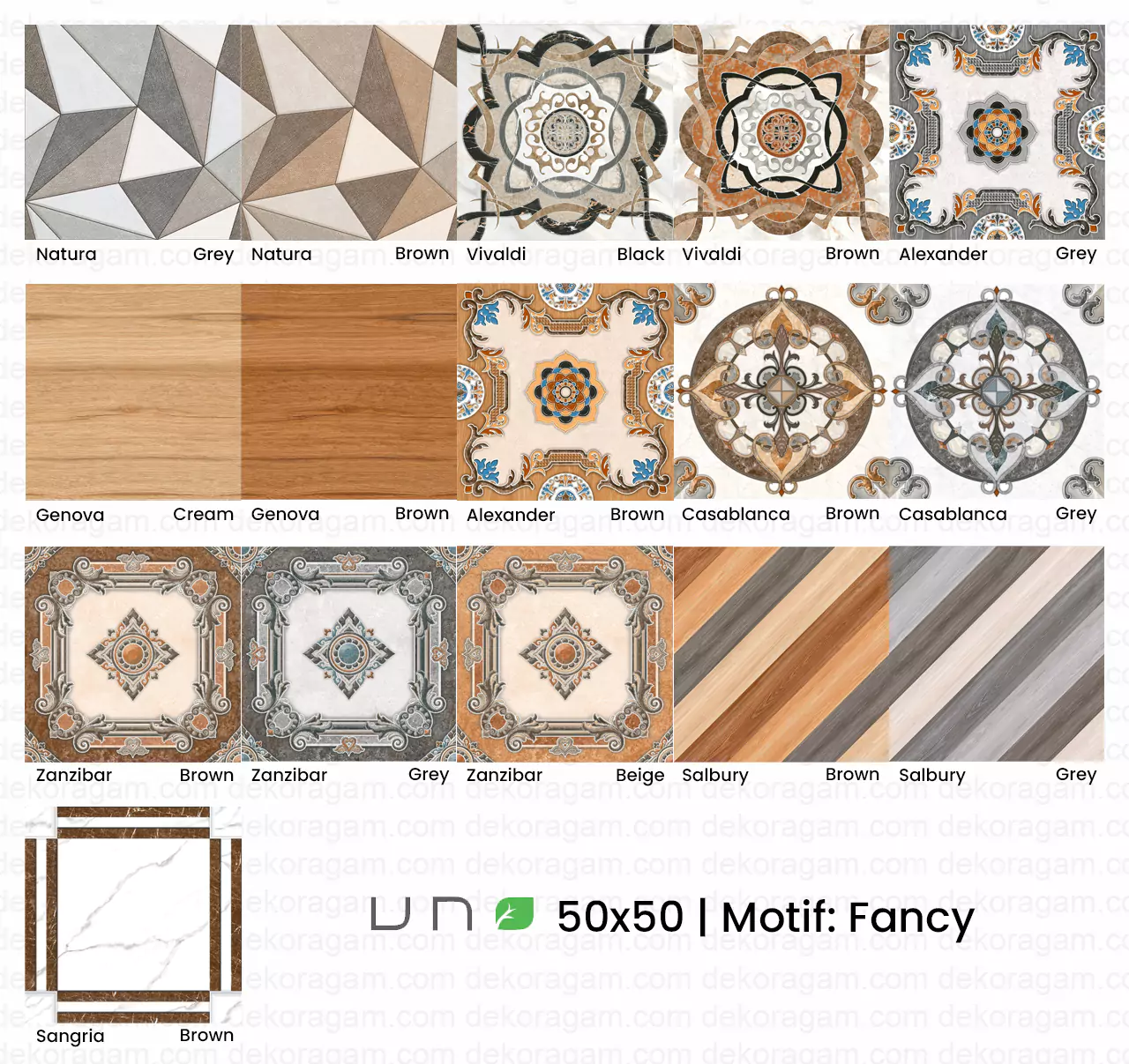 Katalog Keramik Uno 50x50 Motif Fancy