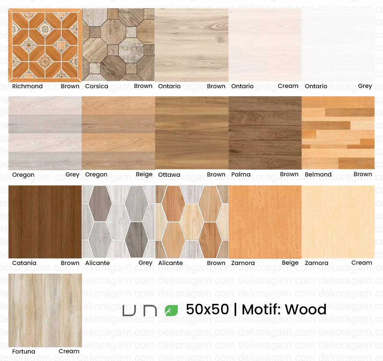 Katalog Keramik Uno 50x50 Motif Kayu Wood