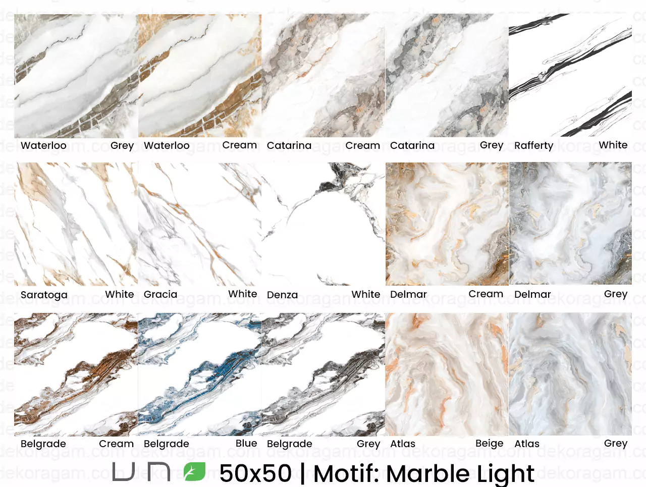 Katalog Keramik Uno 50x50 Motif Marble Light