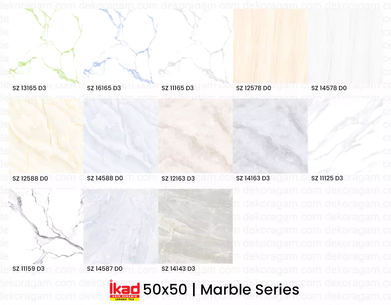 Katalog Keramik Ikad 50x50 Motif Marble