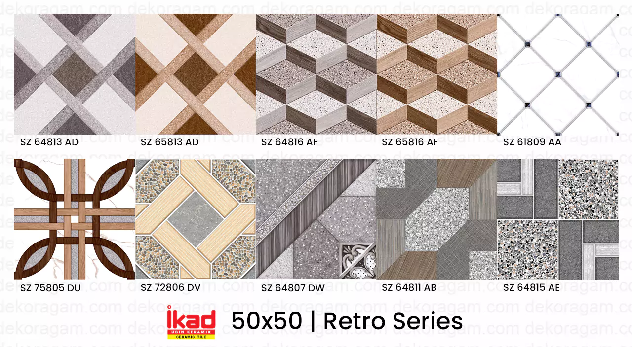 Katalog Keramik Ikad 50x50 Motif Retro