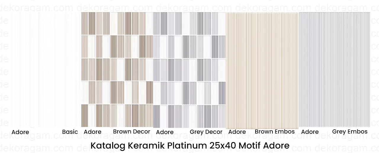 Katalog Keramik Platinum 25x40 Motif Adore