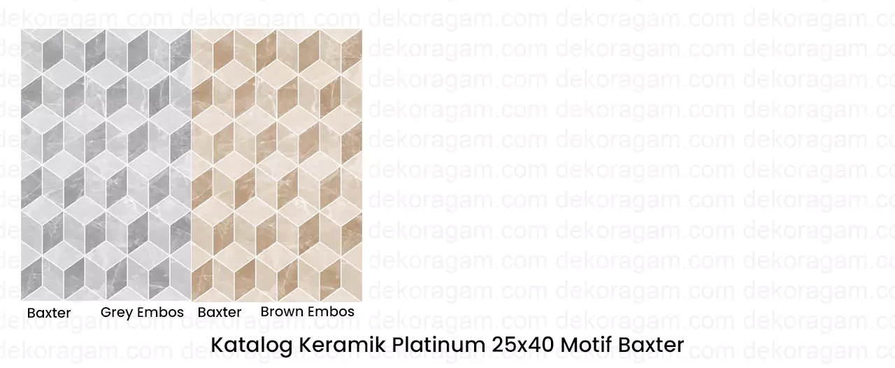 Katalog Keramik Platinum 25x40 Motif Baxter