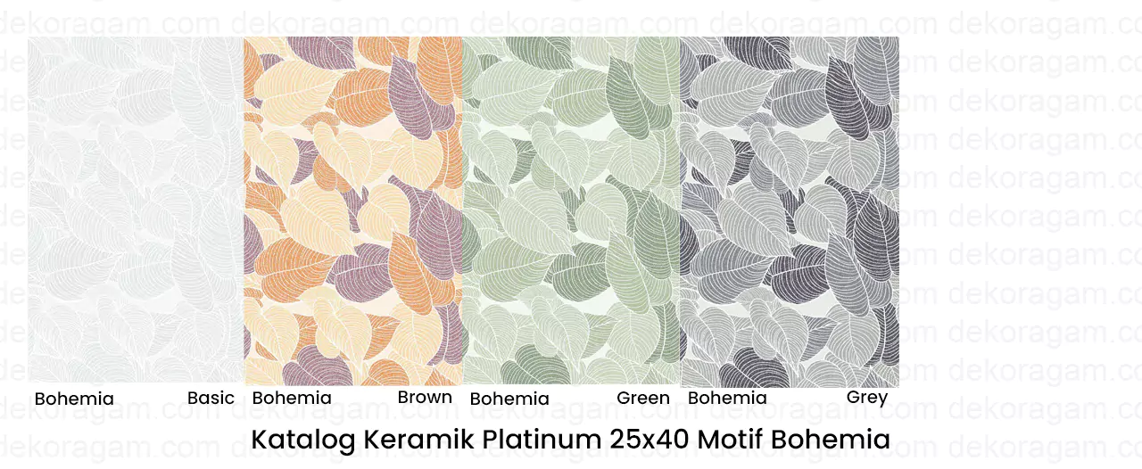 Katalog Keramik Platinum 25x40 Motif Bohemia