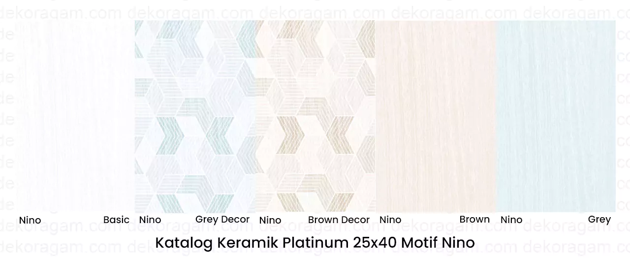 Katalog Keramik Platinum 25x40 Motif Nino