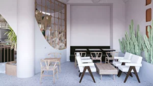 Rekomendasi ide desain arsitektur cafe dan hotel estetik