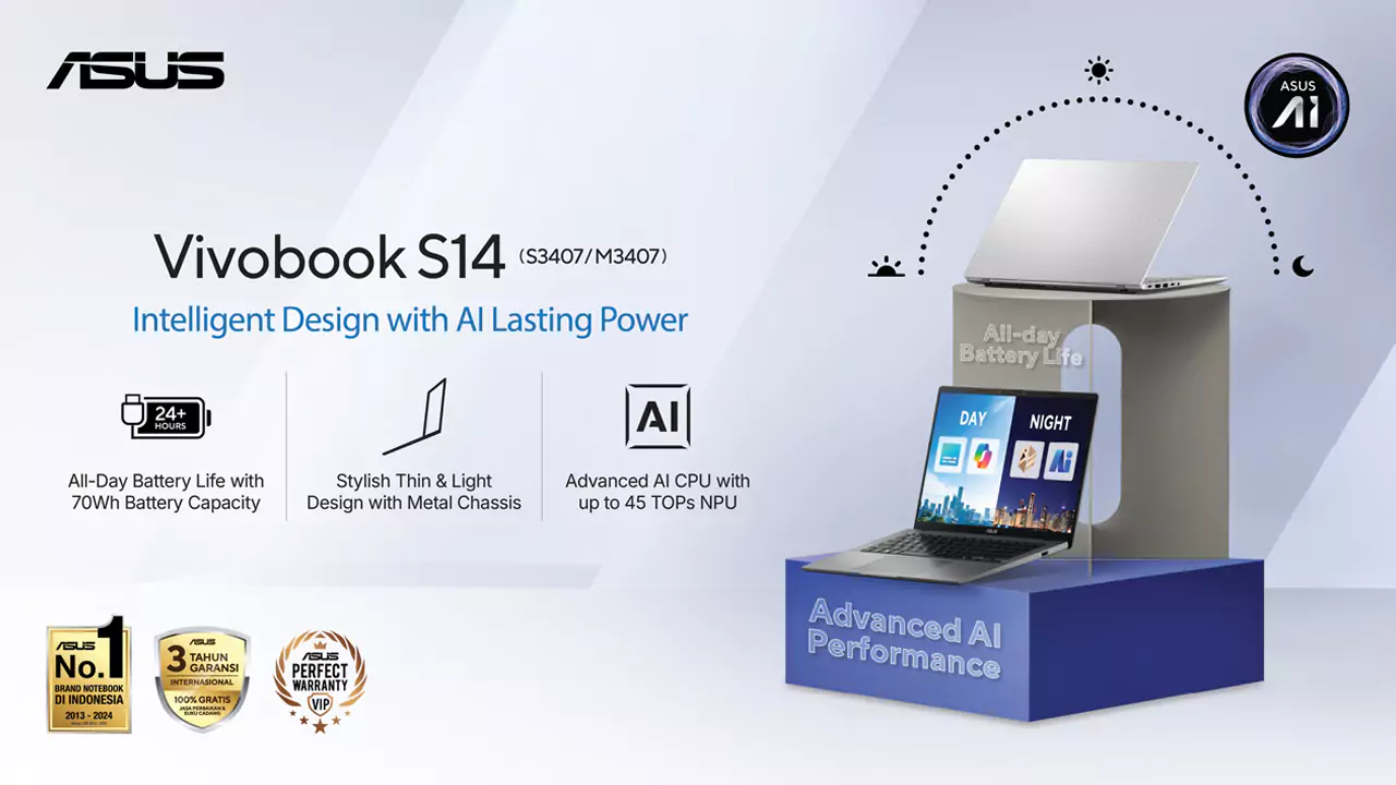 Laptop ai 2025 vivobook s14 s3407 m3407
