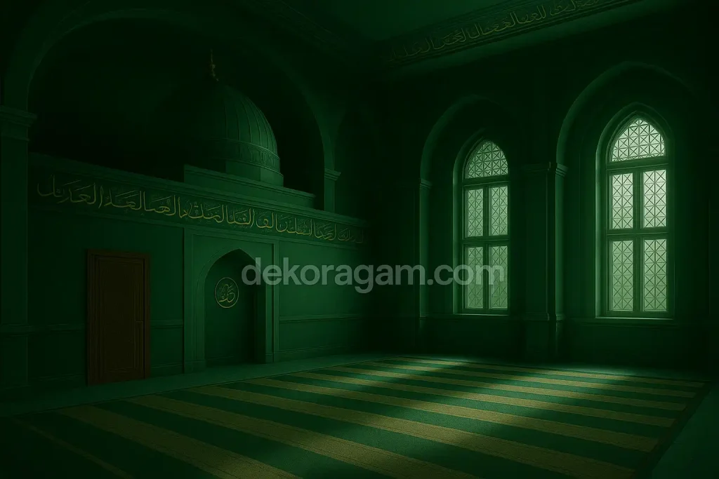 Masjid warna hijau – warna yang paling islami